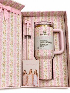 New Stanley X Love Shack Fancy 40Oz Quencher Tumbler – Blooming Heirloom Edition